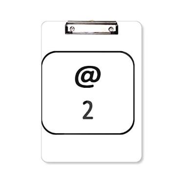 Imagem de Teclado Symbol 2 Prancheta Pasta Bloco de Escrita Placa de Apoio A4
