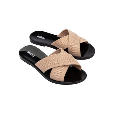 Imagem de Tamanco Melissa M-Lover Slide Adulto Bege/Preto