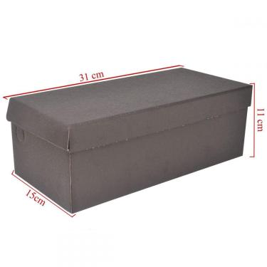 Imagem de Caixa Pequena Papelão Kraft Para Sapato 20 Un Embalagens 31cm x 15cm x 11cm