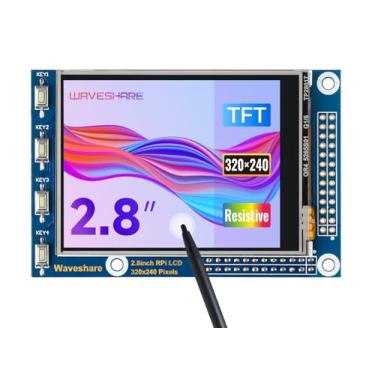 Imagem de Waveshare 2.8inch RPi LCD (A) 320x240 Resolution Resistive Touch Screen TFT Display Designed for Any Revision of Raspberry Pi 4