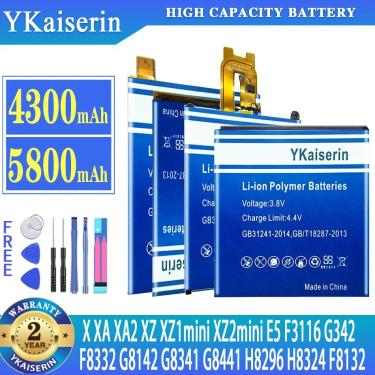 Imagem de Yknin-bateria para sony xperia xa  xa2  xz  xz1  xz2  mini  x  e5  f3116  g342  f8332  g8142  g8341