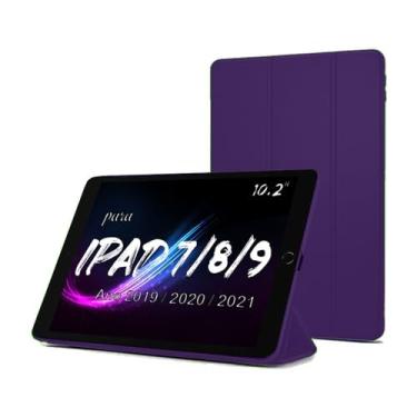 Imagem de Smart Case Para Apple iPad 7ª 8ª 9ª Geração De10.2" Pol. Model A2197 A2200 A2198 / A2270 A2428 A2429 A2430 / A2602 A2604 A2603 A2605 Ano 2019/2020 / 2021 - Alamo (AZUL)