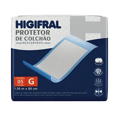 Imagem de Protetor Colchão Lençol Descartável Geriátrico - Higifral, 1 Fardo