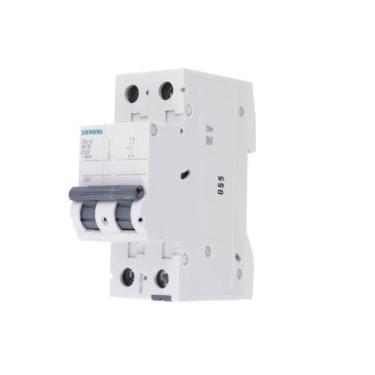 Imagem de Disjuntor din bifasico curva-c 20a 5sl1220-7mb Siemens, Cinza