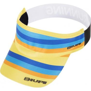 Imagem de Viseira para Corrida HUPI Quarteto, Amarelo, Azul, ÚNICO