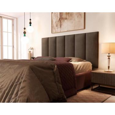 Imagem de Cabeceira Estofada Para Cama De Casal 001 Dobrável Feita Em MDF/MDP - 