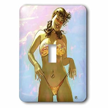 Imagem de 3dRose lsp_54374_1 Biquíni de praia sexy menina única interruptor