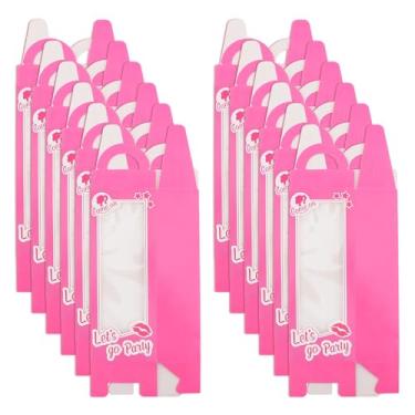 Imagem de QWLWBU 12 peças de caixas de presente de boneca rosa, caixas de lembrancinhas de festa para meninas, caixas de guloseimas, caixas de presente rosa choque para meninas, princesas, aniversário,