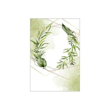 Imagem de Painel De Festa Vertical 1,50 x 2,20 - Folhagens Verde e Dourado 129 -