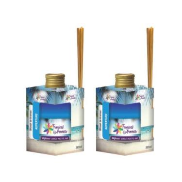 Imagem de 2 Unid Difusor e Aromatizador de Ambiente com Varetas Varias Fragrânci