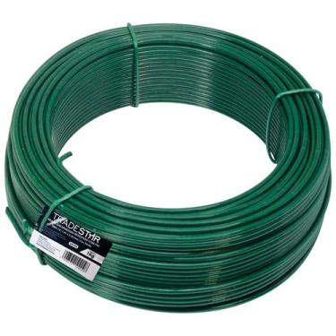 Imagem de Arame P/ Tela Revestido Pvc 1kg Verde Bwg16 1,65mm Tradestar