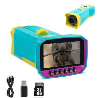 Imagem de Microscópio digital OIKSPY para crianças com tela IPS de 3 800X