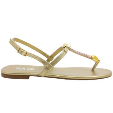 Imagem de Sandalia Feminina Rasteira Casual Básica Dia a Dia Passeio com Strass Ft Ana Castela Sua Cia 8358.15499