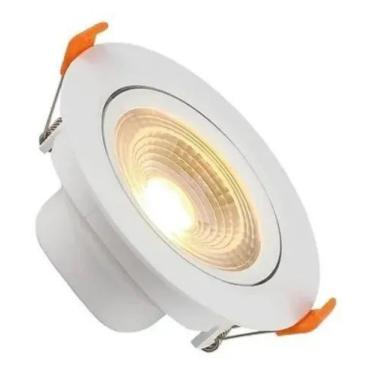 Imagem de Spot Led Embutir Redondo  7w Branco Quente - Luz Sollar