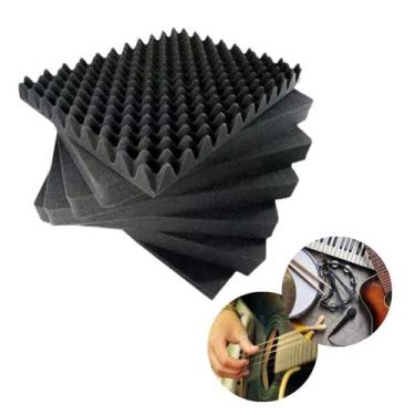 Imagem de Kit 20 Placas de Isolamento Acústico P/ Salas de Gravação - Armazém da