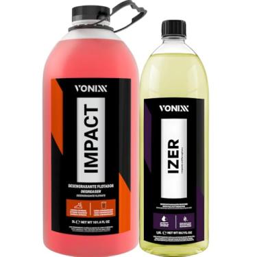 Imagem de Kit Limpeza Pesada Rodas Pneus Izer 1,5l + Impact 3l Vonixx