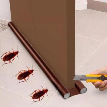 Imagem de Protetor Rolinho Rolo Veda Porta 80cm Ajustável Impermeável - Pratcasa