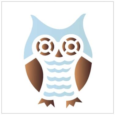 Imagem de Stencil de Plástico para Pintura OPA 10 x 10 cm - 1308 Coruja