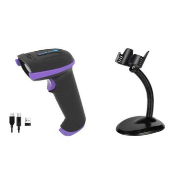 Imagem de Leitor de código de barras Tera Wireless versátil 2 em 1 roxo