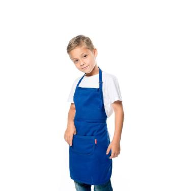 Imagem de Avental Infantil Juvenil Azul Cozinha Artesanato Pintura