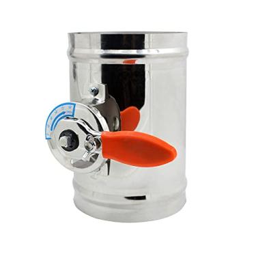 Imagem de Ventilation Damper, Manual Air Damper Valve Ventilation Damper Air Duct Vent Diameter(OD76mm)