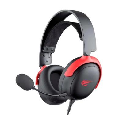 Imagem de Headset Gamer Havit Gamenote H2015F, 3.5mm, Drivers 53mm, Preto/Vermel