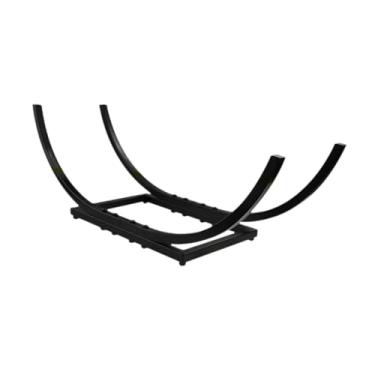 Imagem de XLWLLNJ Suporte para lenha, suporte para lareira, decoração de lareira, de ferro, organizador, 28x10x10 Inch