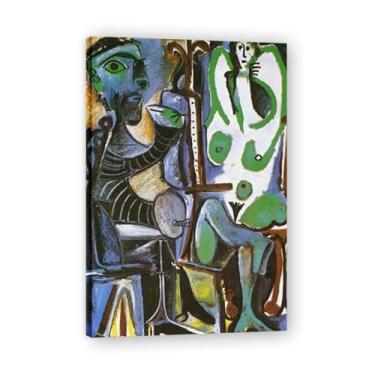 Imagem de Painter And His Model Diego Rivera Murals – Arte de realismo socialista mexicano, muralista do século 374, coleção clássica do museu de Nova York para decoração de casa 30 x 45 cm