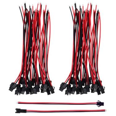 Imagem de eBoot 22 AWG JST SM Adaptador conector macho e fêmea com cabo elétrico de 135 mm para luz LED, 20 pares