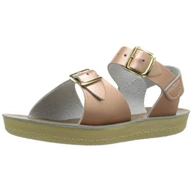 Imagem de Salt Water Sandals Sandália de surfista da Hoy Shoe (bebê/criança pequena/criança grande), Ouro rosa, 13 Little Kid