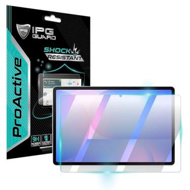 Imagem de IPG Película protetora de tela ProActive para Samsung Galaxy Tab S10 FE+ 33.3 cm rigidez 9H película nano cerâmica ultra responsiva alta claridade antiarranhões para TabS10FE + 33.3 cm