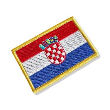 Imagem de BP0436-001 Bandeira Croácia Patch Bordado 7,5x5,0cm - BR44