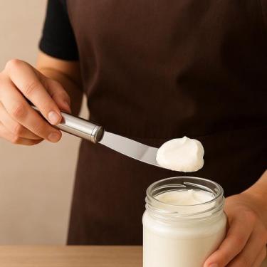 Imagem de Espátula Faca com Serra em Inox Corta Pão e Passa Manteiga Requeijão P