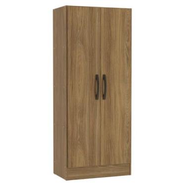 Imagem de Armario Multiuso 2 Portas 137x57 cm N409 Kappesberg, Nogueira