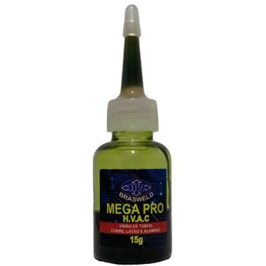 Imagem de Solda Fria Mega Pro Para Tubos Cobre E Aluminio - Brasweld