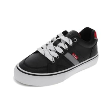 Imagem de Levi's Tênis infantil unissex Avery, Preto/cinza, 19