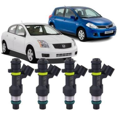 Imagem de Kit Com 4 Bicos Injetores Sentra Tiida X-Trail 1.8 E 2.0 16V