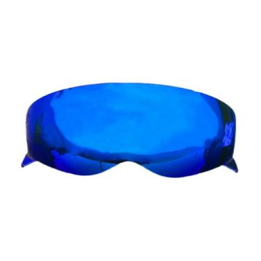 Imagem de BSTOP COVERT Visor Capacete Escudo Faceshield Viseira Capacete Para-brisa Casco Moto Acessórios Peças (apenas Revo Deep Blue-Day)