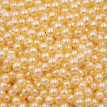 Imagem de PÉROLA DE ABS LISA Nº 05 20G PEROLA 5MM - LADEIRA BIJUTERIAS, LARANJA 