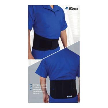 Imagem de Cinta Coluna Lombar C/hastes Flexíveis Protege A Coluna AR-501 SEGURAN