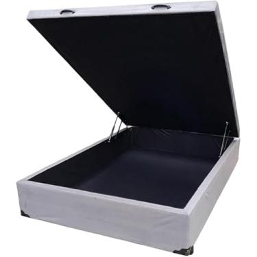 Imagem de Base Box com Baú Casal – Suporta 300 kg com Colchão, 25 cm de Armazenamento Interno