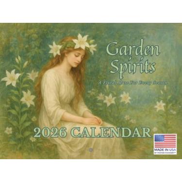 Imagem de Garden Spirits Calendário botânico sazonal de musa floral 2026 parede mensal