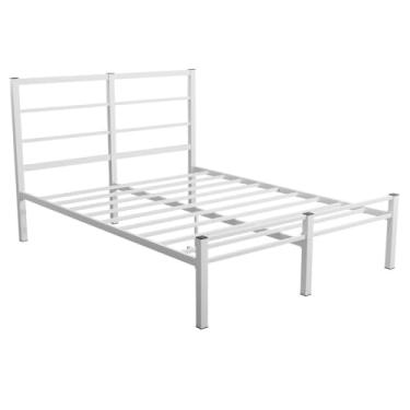 Imagem de Base Cama Box Casal Aço Reforçado 250kg 3 Barras Branca - Antiferrugem