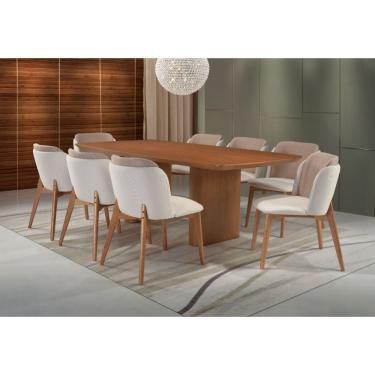 Imagem de Mesa De Jantar Havona Tampo Barril Madeira Tauari 2,20x1,10 2,20x1,10