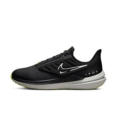 Imagem de Nike Tênis de corrida masculino Air Winflo 9 Shield, Preto branco Dk cinza fumê, 42