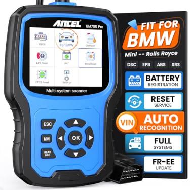 Imagem de ANCEL BM700 PRO adequado para scanner BMW – ferramenta de registro de bateria, leitor de código para BMW/Mini/RR, scanner OBD2 avançado Auto VIN, diagnóstico completo do sistema para ferramenta de
