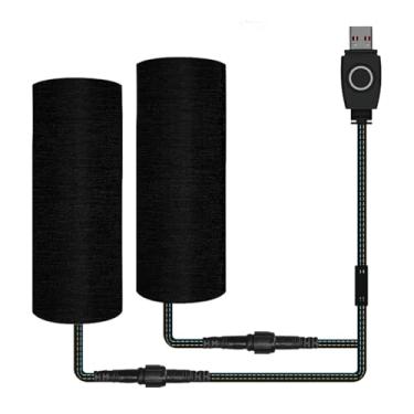 Imagem de Mqetly Punhos aquecidos para motocicleta, manopla aquecida para guidão, aquecedor para inverno