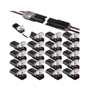 Imagem de Conector Elétrico Automotivo 2 Pinos  À Prova D'Água de Tira Terminal 