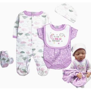 Imagem de Conjunto de roupas TatuDoll Reborn Baby Girl de 22 polegadas com acess