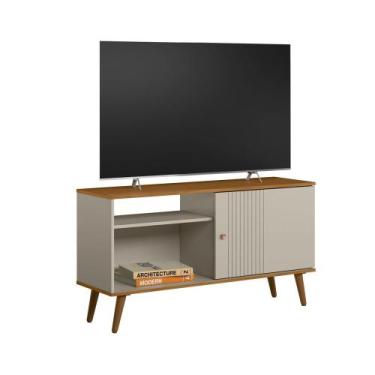 Imagem de Rack para TV 50 polegadas Rubi Linea Brasil, Nature/Off White